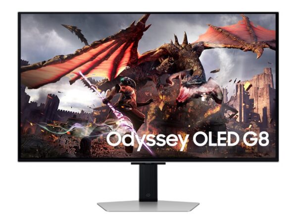 SAMSUNG Odyssey OLED G8 S32DG800SU- 32″ – 3840 x 2160 4K @ 240 Hz – 250 cd/m² – 1000000:1 – HDR 400 TrueBlack- 0.03ms – 2xHDMI,DP,HP