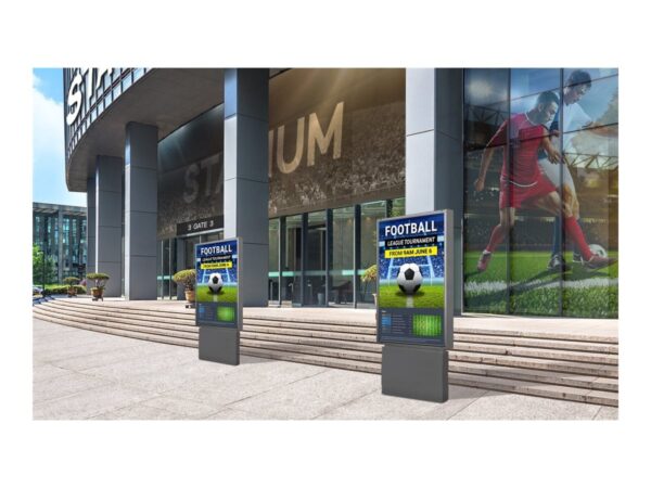 SAMSUNG OH24B Outdoor LCD 24p FHD 16:9 IP56 rated display kit with protection glass 1500nits 2xUSB 2.0 RJ45 HDMI