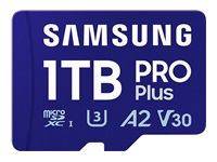 SAMSUNG PRO Plus microSDXC 1To +USB reader UHS-I U3 Full HD & 4K UHD up to 180Mo/s read up to 130Mo/s write memory card 2024
