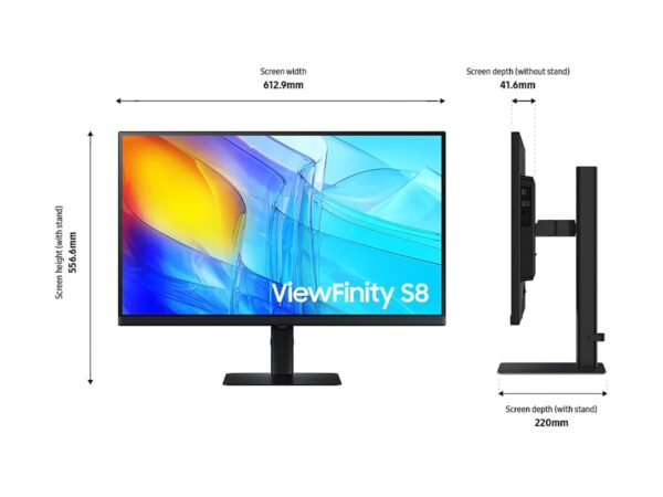 SAMSUNG ViewFinity S80D 27p UHD IPS 60Hz 5ms HDMI
