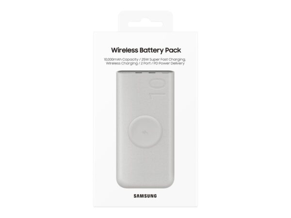 SAMSUNG Wireless External Battery 25W 10000mAh recycled materials Beige