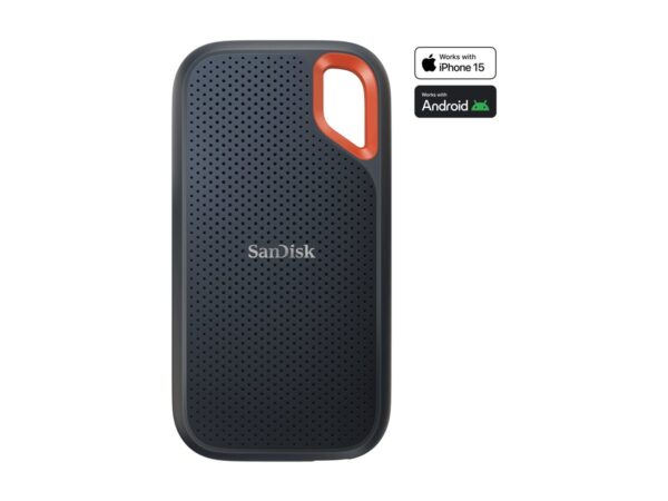 SANDISK Extreme 8To Portable SSD up to 1050Mo/s Read and 1000Mo/s Write Speeds USB 3.2 Gen 2 2-meter drop protection and IP55