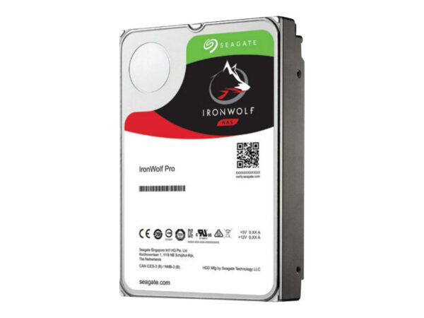 SEAGATE Ironwolf PRO Enterprise NAS HDD 12To 7200rpm 6Gb/s SATA 128Mo cache 8.9cm 3.5p 24×7 CMR for NAS & RAID Retail SinglePack