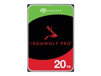 SEAGATE Ironwolf PRO Enterprise NAS HDD 20To 7200rpm 6Gb/s SATA 256Mo cache 8.9cm 3.5p 24×7 for NAS & RAID Rackmount systems BLK