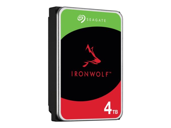 SEAGATE NAS HDD 4TB IronWolf 5400rpm 6Gb/s SATA 256MB cache 3.5inch 24×7 CMR for NAS and RAID rackmount systems BLK