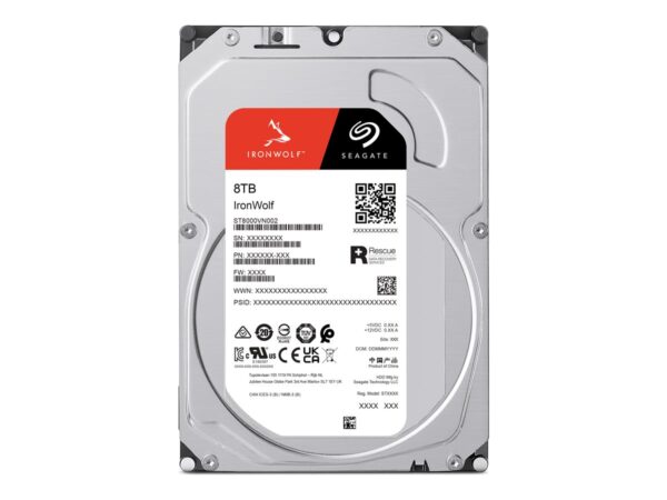 SEAGATE NAS HDD 8To IronWolf 5400rpm 6Gb/s SATA 256Mo cache 3.5p