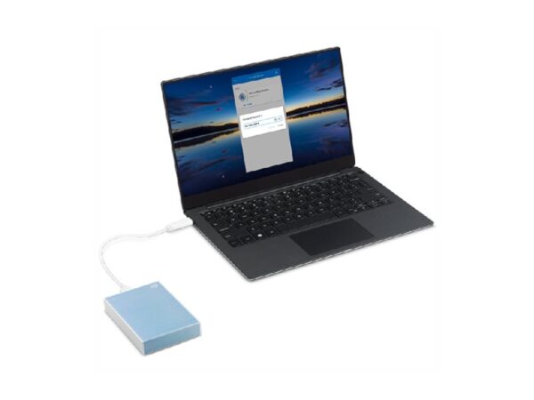 SEAGATE One Touch 2To External HDD with Password Protection Light Blue