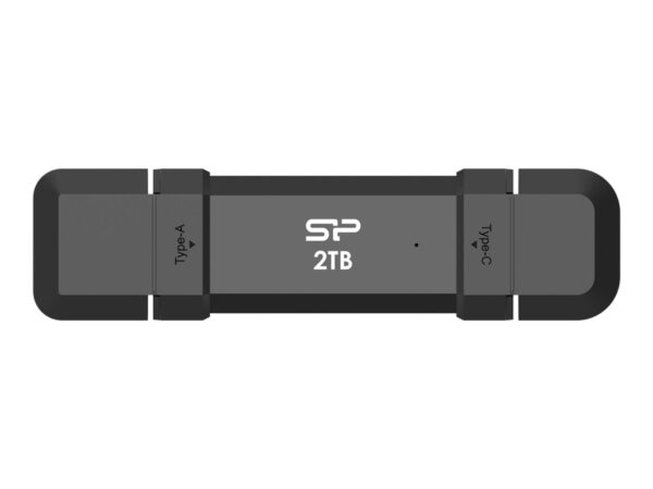 SILICON POWER DS72 250Go USB-A USB-C 1050/850 Mo/s Pendrive Black