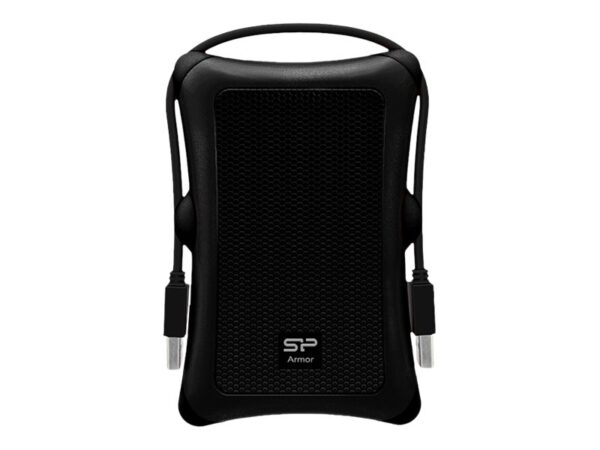 SILICON POWER External HDD Armor A30 2To 2.5p USB 3.2 Anti-shock Black MIL-STD 810F Method 516.5 Procedure IV LED light