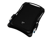 SILICON POWER External HDD Armor A30 2To 2.5p USB 3.2 Anti-shock Black MIL-STD 810F Method 516.5 Procedure IV LED light