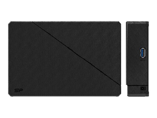SILICON POWER External HDD Stream S07 6To 3.5p USB 3.2 adaptor EU Led light Black