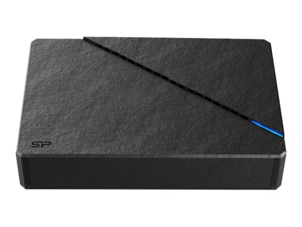 SILICON POWER External HDD Stream S07 8To 3.5p USB 3.2 adaptor EU Led light Black