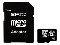 SILICON POWER memory card Micro SDHC 32Go Class 10 + Adapter