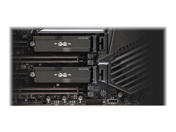 SILICON POWER P34XD80 1To M.2 SSD PCIe Gen3 x4 NVMe 3400/3000 Mo/s heatsink