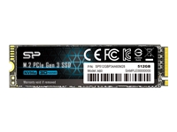 SILICON POWER SSD P34A60 512Go M.2 PCIe Gen3 x4 NVMe 2200/1600 Mo/s
