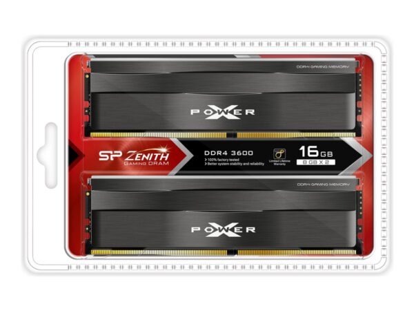 SILICON POWER XPOWER Zenith 16Go 2x8Go DDR4 3600MHz CL18 DIMM 1.35V