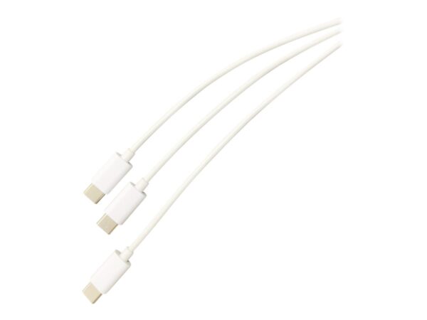 STEELPLAY Cable Dual Play & Charge Pour Manettes Blanc PS5