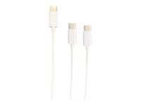 STEELPLAY Cable Dual Play & Charge Pour Manettes Blanc PS5