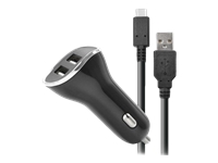 STEELPLAY Chargeur Voiture Aallume-Cigare 2 Ports USB SWITCH + Cable de Recharge 2m