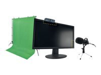 STEELPLAY Pro HD Streamers 4 en 1 Pack Micro+Wecam+Fond Vert+Trepieds x2