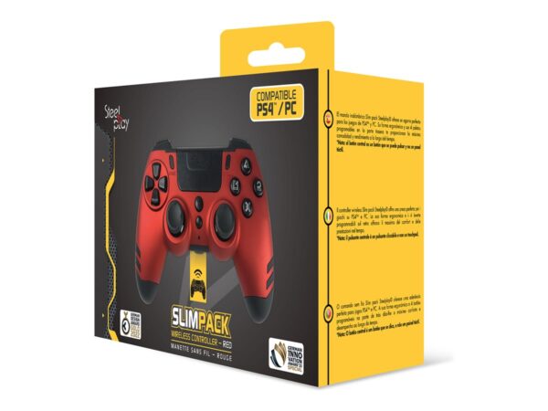 STEELPLAY – SLIM PACK – MANETTE SANS-FIL – ROUGE RUBIS MULTI