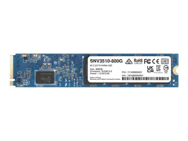 SYNOLOGY SNV3410 800Go M.2 NVMe SSD PCIe 3.0 x4
