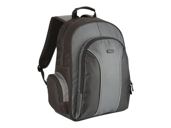 TARGUS ESSENTIAL Notebook Backpac noir  & Grey  / Nylon