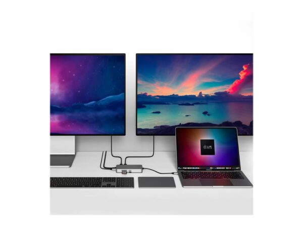 TARGUS Hyper HyperDrive Dual HDMI 10-in1 Travel Dock for M1macBook silicon Motion