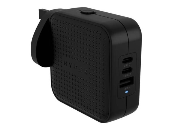 TARGUS Hyper HyperJuice 70W USB-C GaN Travel Charger 3C+1A – Black