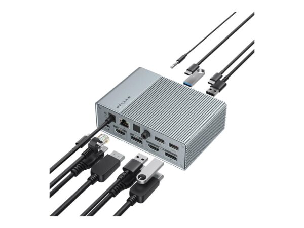 TARGUS HyperDrive Universal GEN2 15-in-1 USB-C Triple Video Docking Station – For MST enabled devices