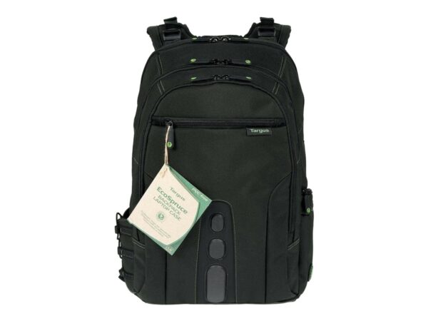 TARGUS Sac a Dos Jusqu a 15.6p ecologique noir Nylon Recycle P.E.T. 900D garantie a vie