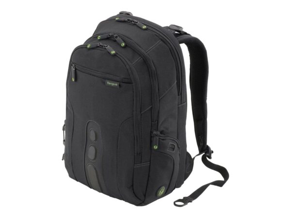 TARGUS Sac a Dos Jusqu a 15.6p ecologique noir Nylon Recycle P.E.T. 900D garantie a vie