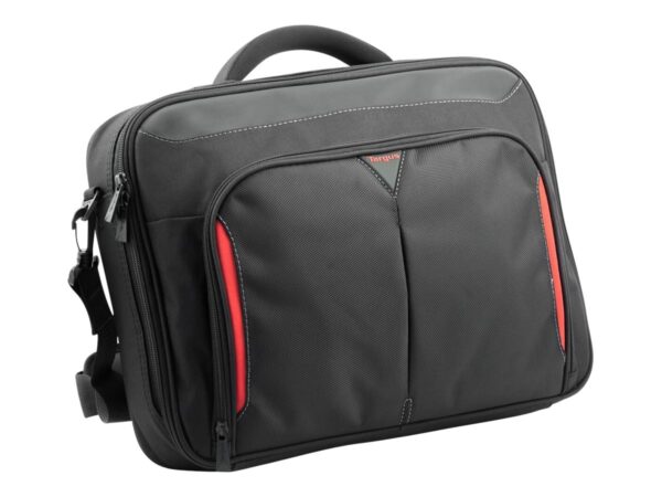 TARGUS sacoche Classic 15-15.6p Clamshell noire et rouge