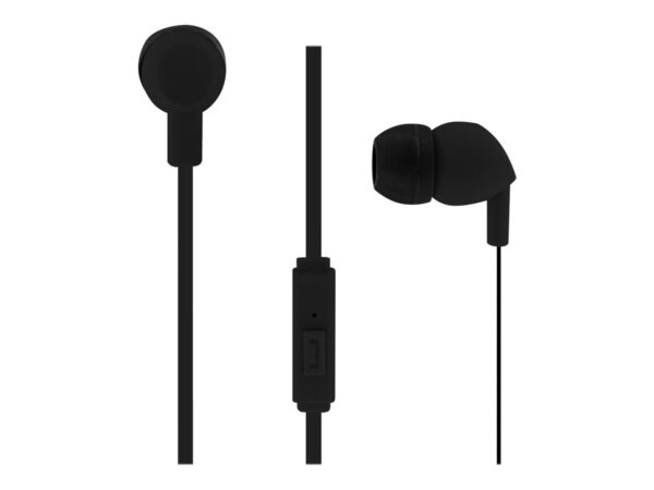 TNB BE COLOR – Earphones + micro – Into-ear flat cable – Black/White