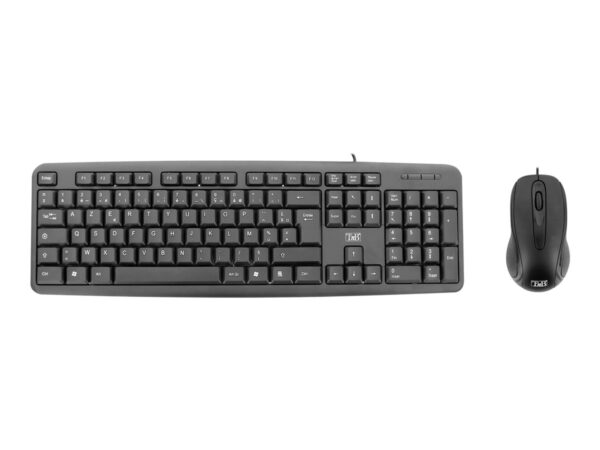 TNB BRIDGE – Wired mouse + keyboard AZERTY- black (FR)