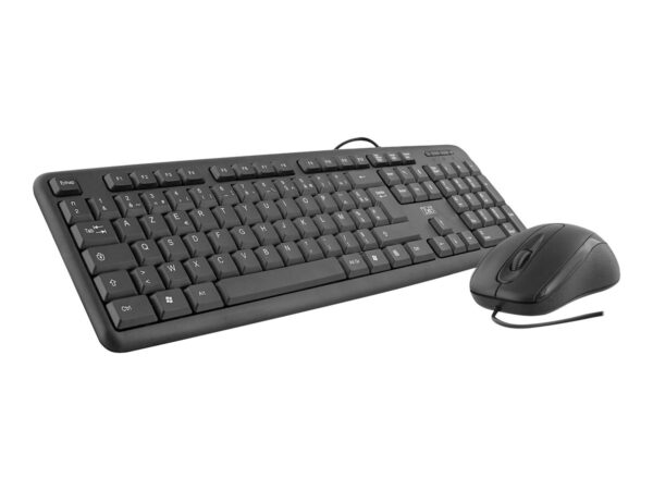TNB BRIDGE – Wired mouse + keyboard AZERTY- black (FR)