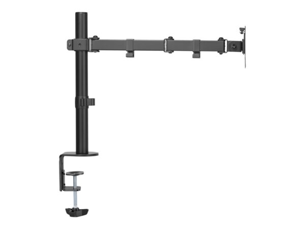 TNB ERGO Line Single Height Adjustable Monitor Stand Screen Pole With Simple Articulation And Height Adjustment