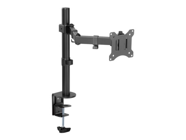 TNB ERGO Line Single Height Adjustable Monitor Stand Screen Pole With Simple Articulation And Height Adjustment