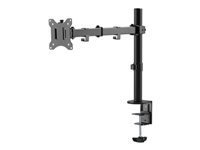 TNB ERGO Line Single Height Adjustable Monitor Stand Screen Pole With Simple Articulation And Height Adjustment