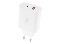 TNB Gan Technology Ultra Compact Double Connectivity USB-C And USB-A Quick Charge Optimized Energy Saving Compatible Notebooks