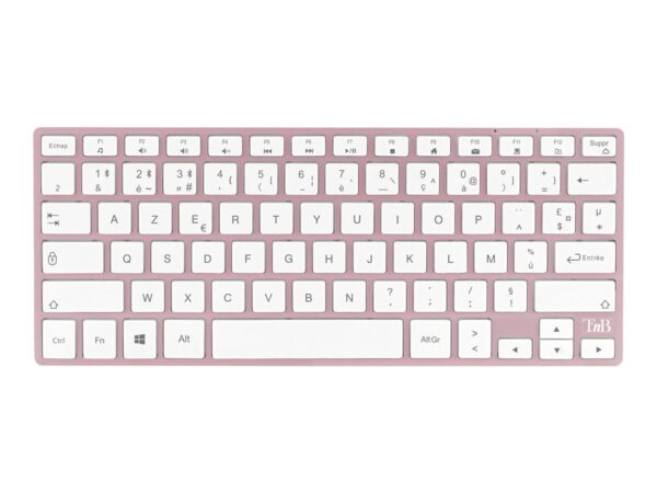 TNB iClick color Bluetooth keyboard and mouse – pink AZERTY (FR)