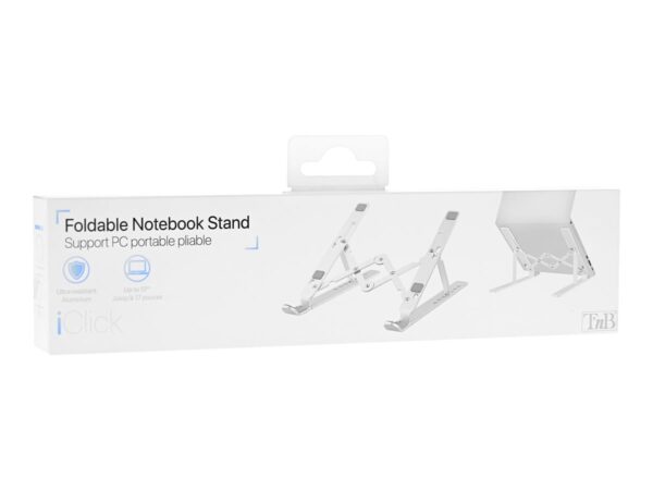 TNB iClick Support Notebook Aluminium Light And Resistant Stand Foldable Easy To Transport Transport Cover Adjustable