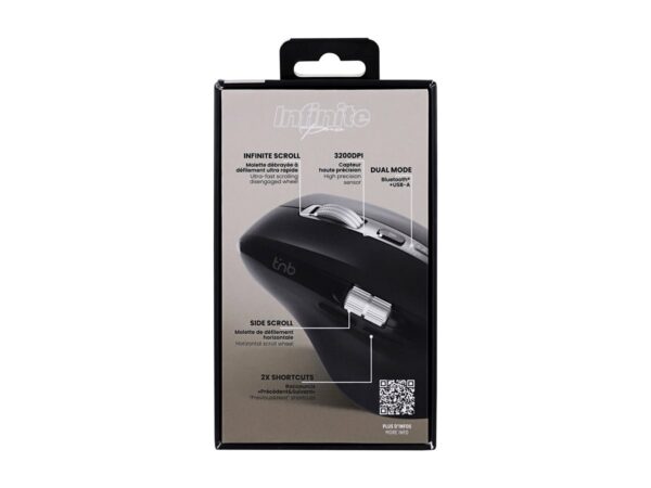 TNB INFINITEPRO – Rechargeable Wireless Mouse With Double Wheel
