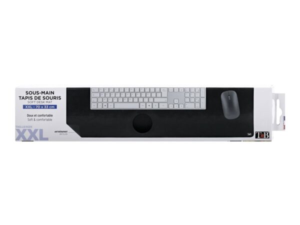 TNB Large soft fabric desk mat – Non-slip rubber surface