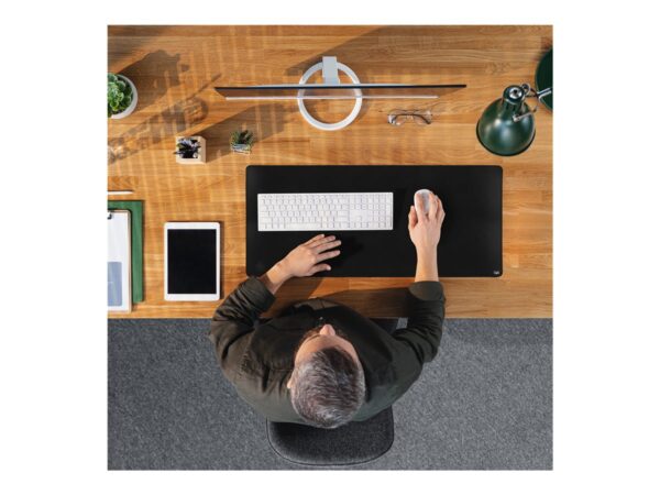 TNB Large soft fabric desk mat – Non-slip rubber surface