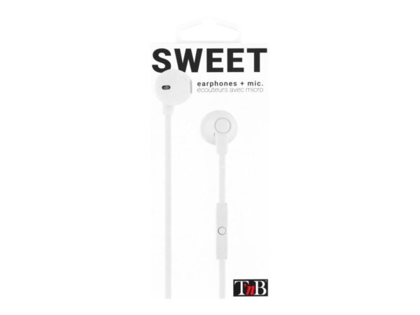 TNB SWEET – Earphones + microphone – White
