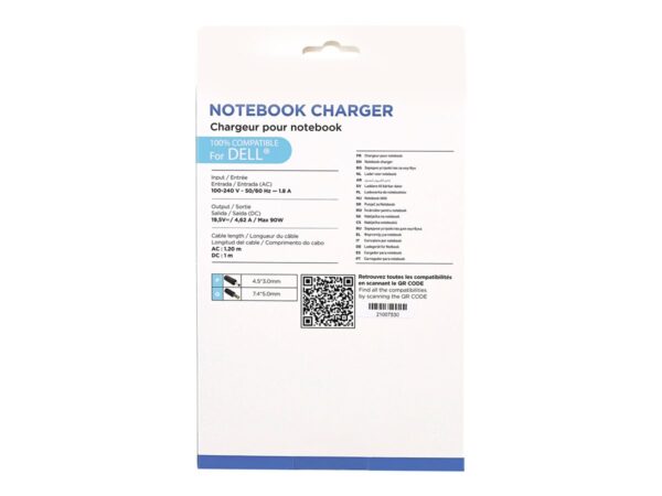 TNB Universal Power Supply For Notebooks Up To 17p Compatible With Most 19V Powered Notebooks 90W Max 9 Adapters