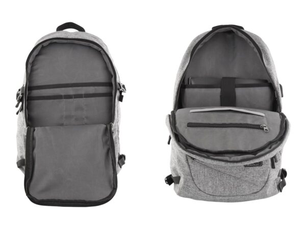 TNB WILD – Backpack with multiple pockets – mottled grey