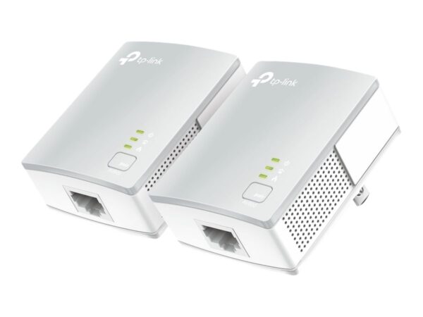 TP-LINK 500Mbps Nano Powerline Adapter Starter Kit Homeplug AV Multistreaming Plug and play 500Mbps powerline data rate Twin Pack