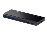 TP-LINK 7 ports USB 3.0 Hub with 2 power charge ports 2.4A Max Desktop a 12V/4A power adapter included